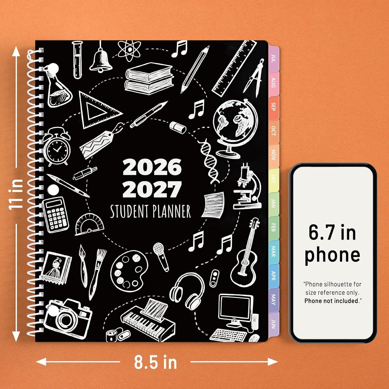 image:imageSUNEE Elementary Student Planner 20262027 Dated Academic Year Jul 2026 Jun 2027 6583 School Planner for Kids Datebooks Weekly amp Monthly Plan Book with BookmarkMonthly Tabs Solar SystemSchool Study