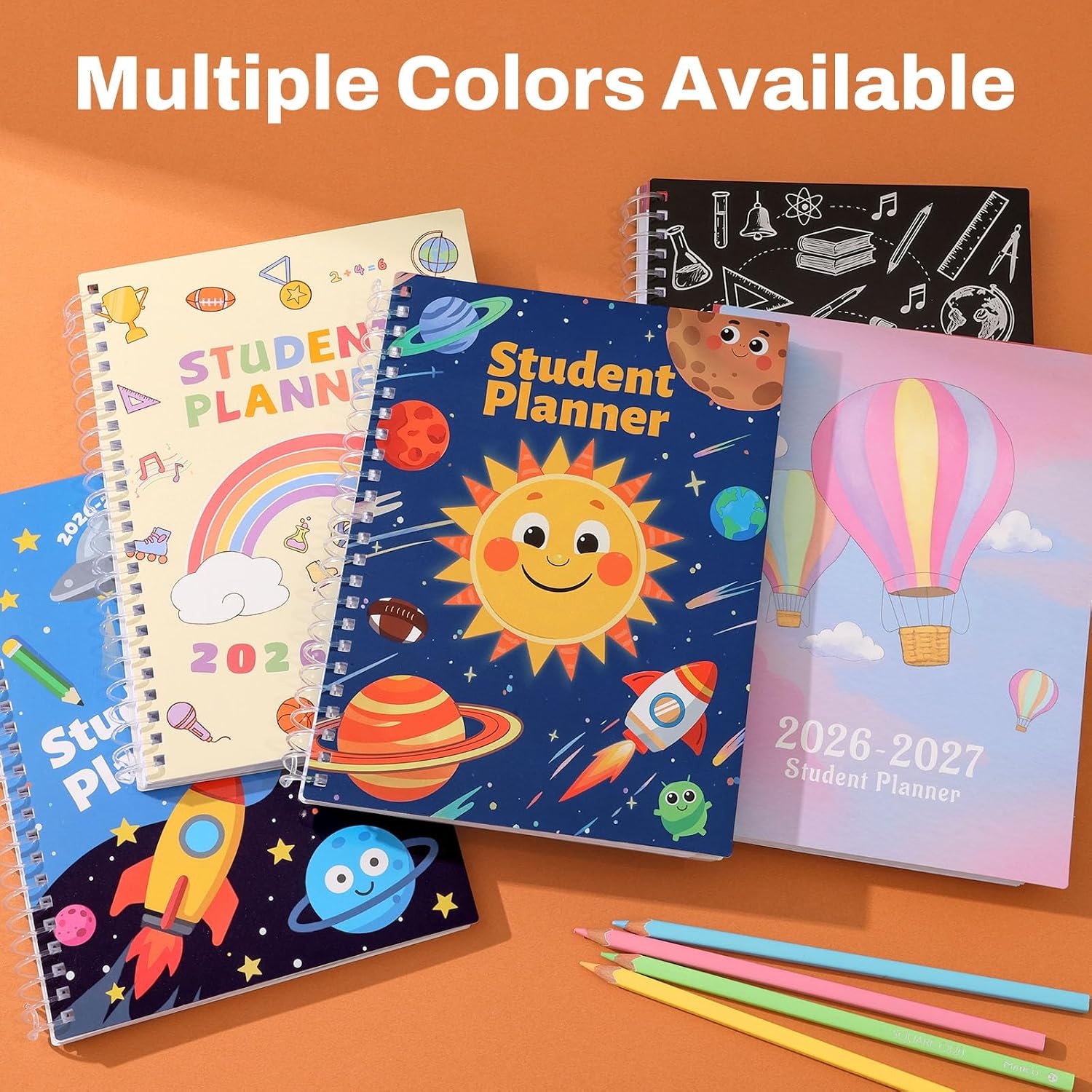 image:imageSUNEE Elementary Student Planner 20262027 Dated Academic Year Jul 2026 Jun 2027 6583 School Planner for Kids Datebooks Weekly amp Monthly Plan Book with BookmarkMonthly Tabs Solar SystemSchool Study