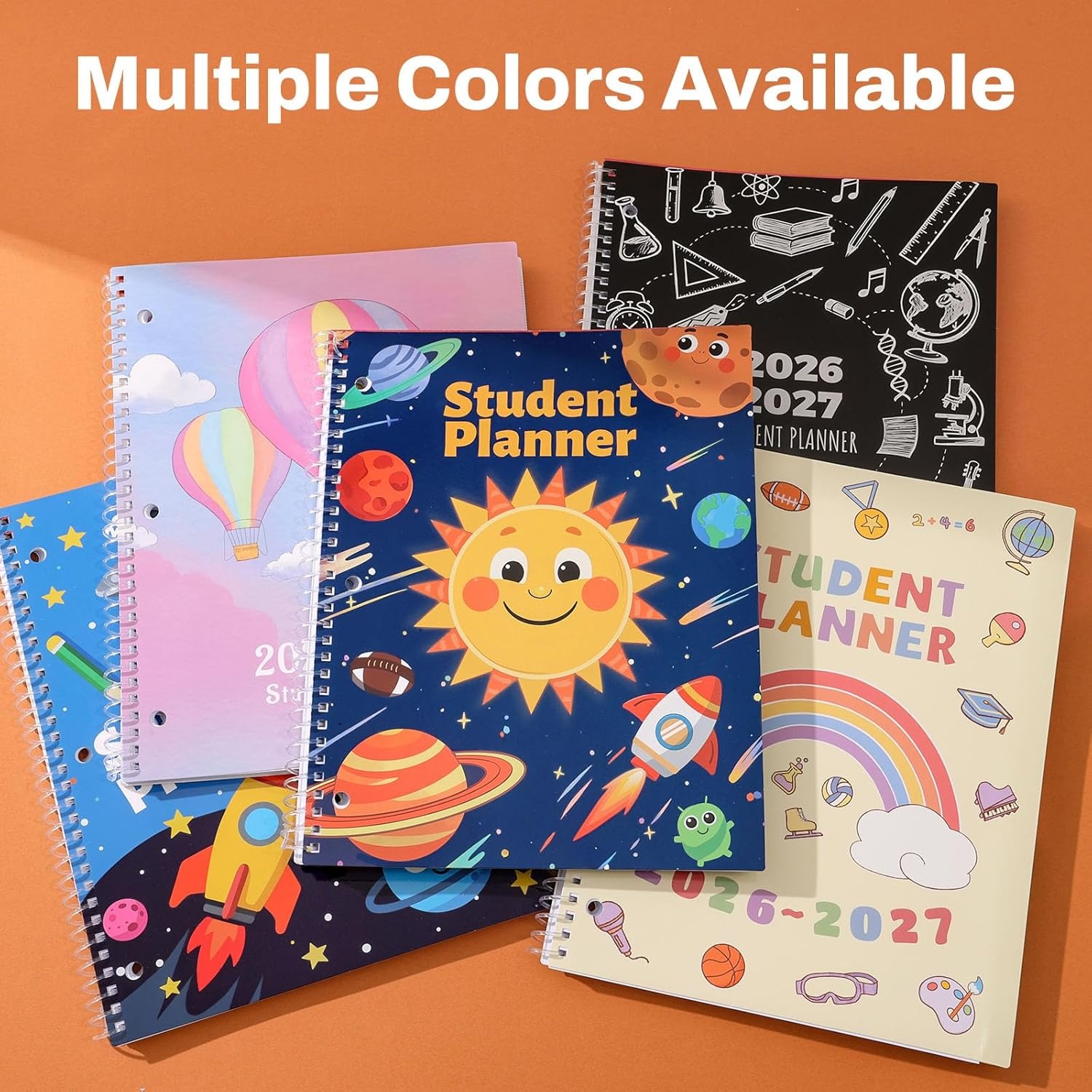 image:imageSUNEE Elementary Student Planner 20262027 Dated Academic Year Jul 2026 Jun 2027 6583 School Planner for Kids Datebooks Weekly amp Monthly Plan Book with BookmarkMonthly Tabs Solar SystemSchool Study