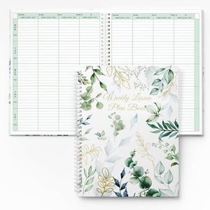image:imageSUNEE 8 Period Teacher Lesson Plan Book  Days Vertically Undated Teacher Planner 20262027 Academic Year 85 x 11 Inch 104 Pages52 Sheets 40 Weeks Waterproof Plastic Cover Back Pocket BlueFull Leaf