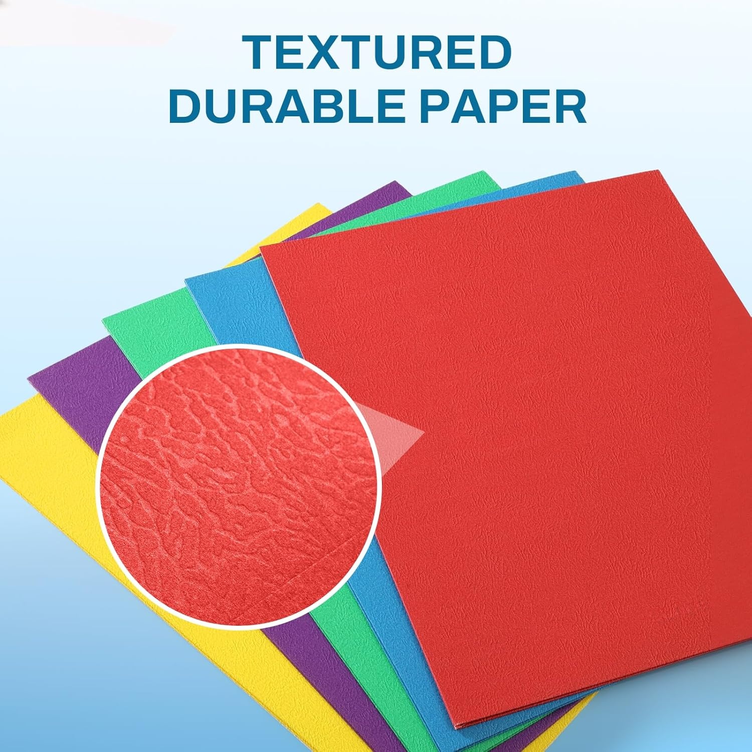 image:imageSUNEE Folders with Pockets125 Pack Red 2 Pocket Folders Fit Letter Size Paper Paper File Folder for School Office Home BusinessMulticolored