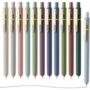 image:imageSUNEE Gel Pens 6 Pack 05mm Pens Fine Point Smooth Writing Pens with QuickDry Black Ink Cute Aesthetic School Office NoteTaking Pens for Journaling  VintageAssorted  12 Colors
