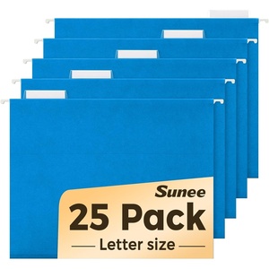 image:imageSUNEE Hanging File Folders 25 Pack Letter Size Hanging File Folders with 15Cut Tabs Ideal for Home and Office Organization and Papers ClassificationOrangeBlue
