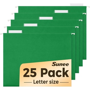 image:imageSUNEE Hanging File Folders 25 Pack Letter Size Hanging File Folders with 15Cut Tabs Ideal for Home and Office Organization and Papers ClassificationOrangeGreen