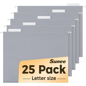 image:imageSUNEE Hanging File Folders 25 Pack Letter Size Hanging File Folders with 15Cut Tabs Ideal for Home and Office Organization and Papers ClassificationOrangeGray